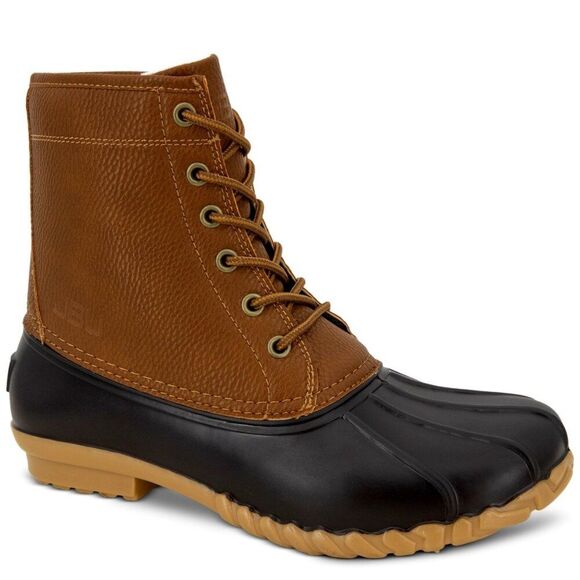 JBU Other - JBU by JAMBU Mens Brown Mixed Media Cushioned Waterproof Maine Round Toe Boots